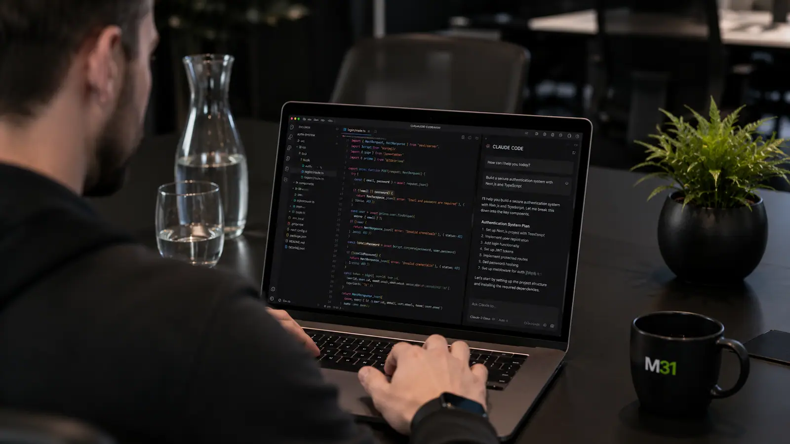 Entwicklung am M31-Stack mit Next.js, Payload und Claude